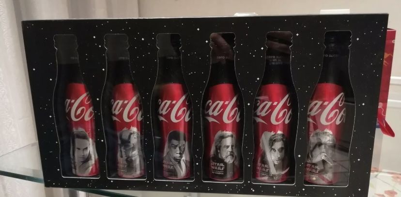 Coffret Conjunto coca cola coke especial Star Wars 6 garrafas