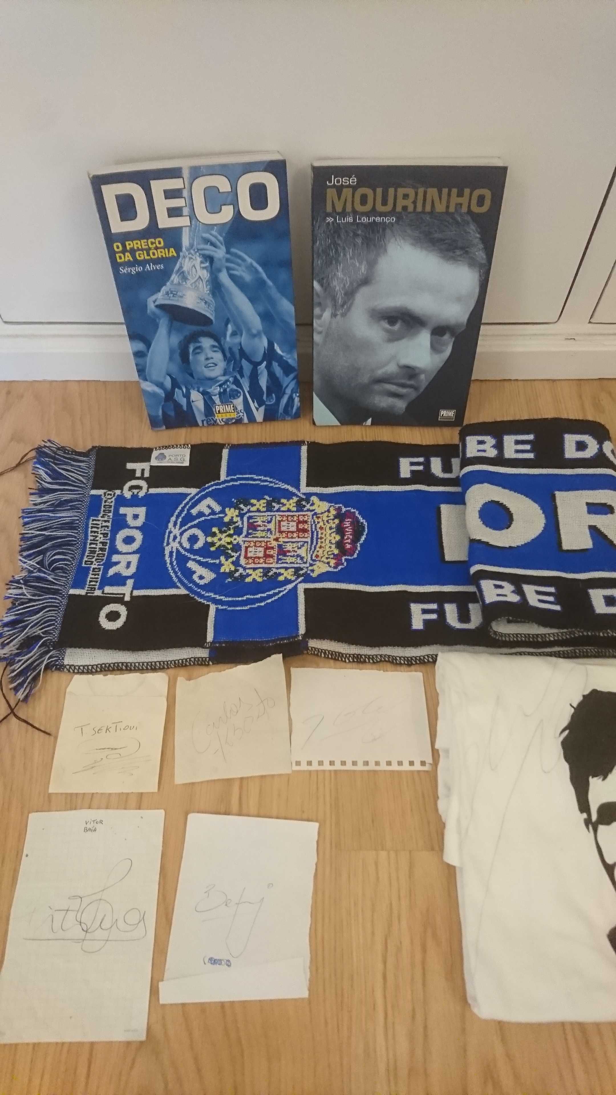 Kit fã FC Porto com livros,autografos e cachecol
