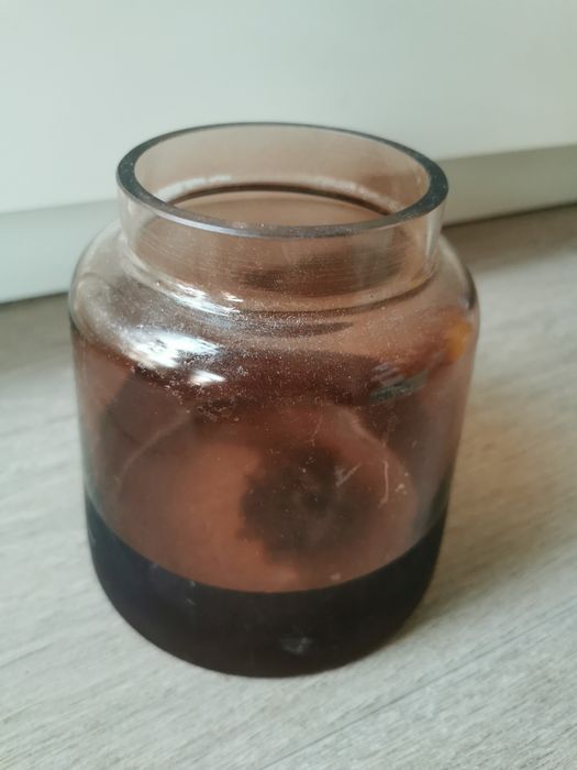 Wazon na kwiaty brązowe szkło Homla