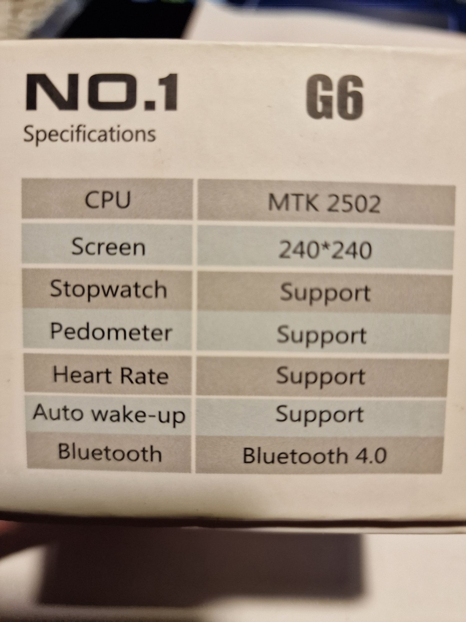 Smartwatch N.1 - G6