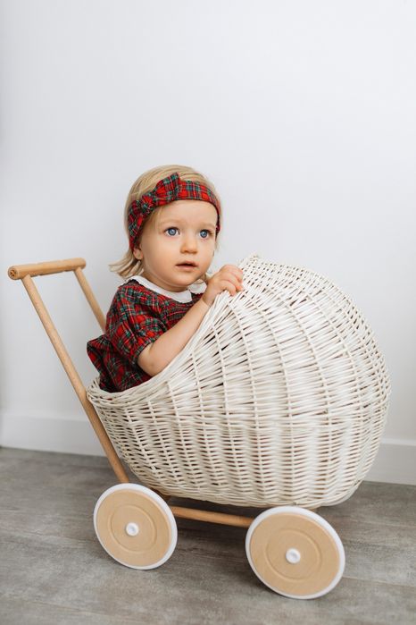 Вʼязаний візочок для ляльки