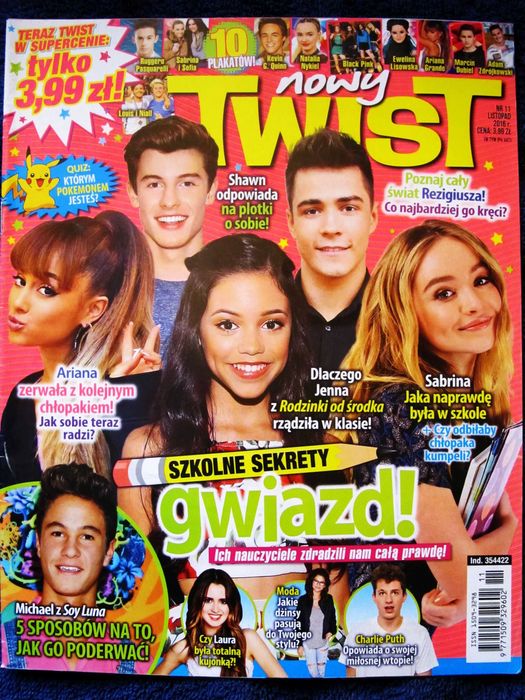 Twist 11/2016 Ariana Grande,Natalia Nykiel,Ewelina Lisowska + plakaty