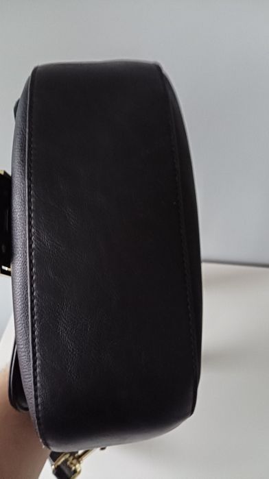 U.S. Polo. Assn czarna oryginalna torebka listonoszka na ramię szeroki