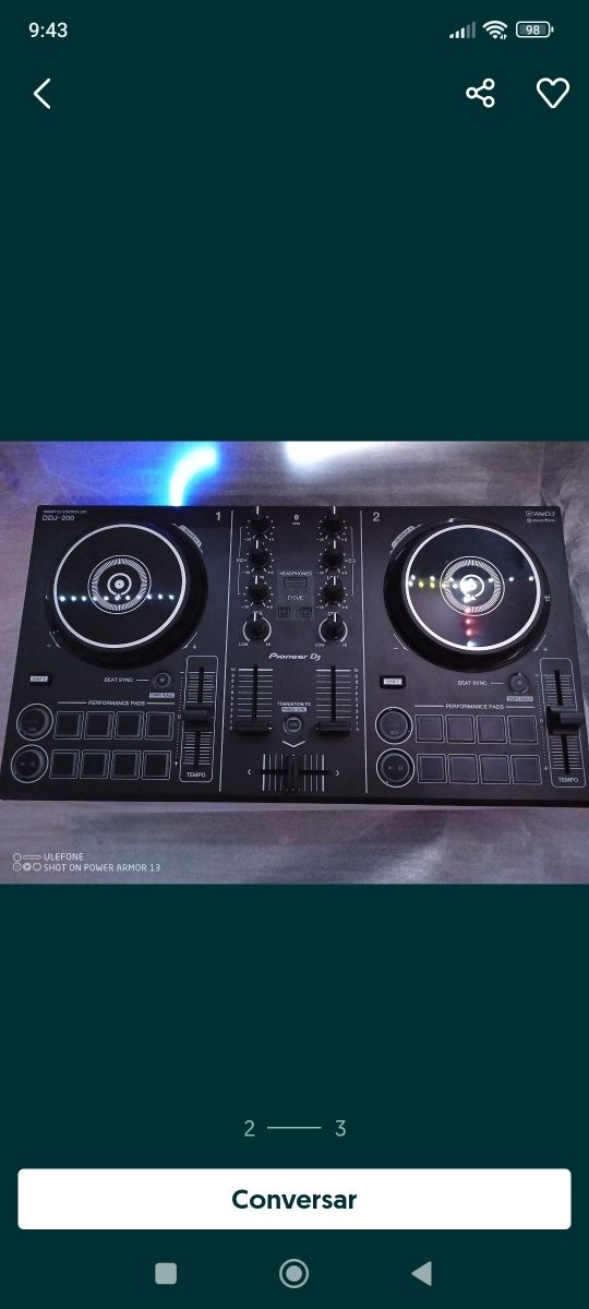 DDj 200 Pioneer Controladora