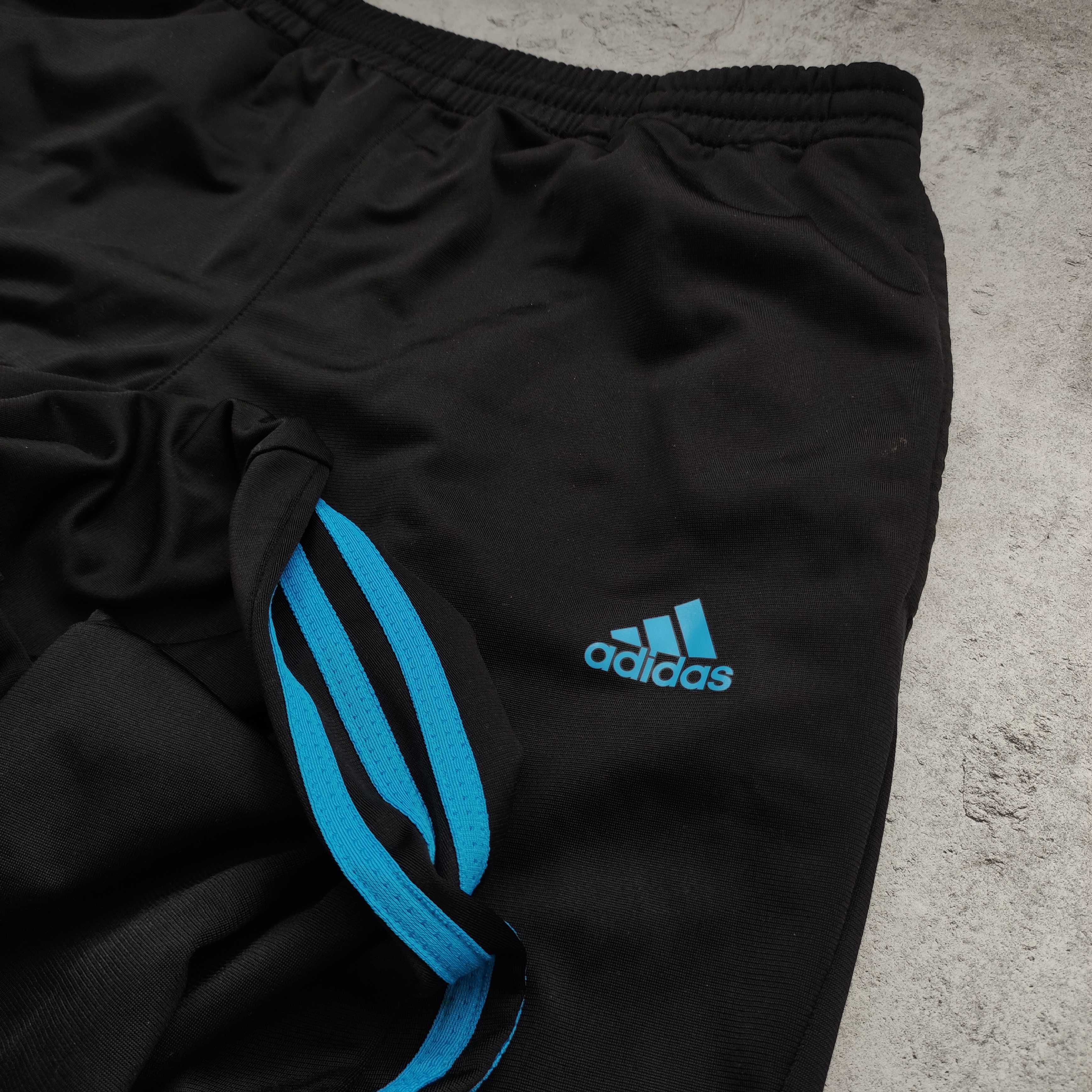 MĘSKIE dresy Spodnie Dresowe Trening Adidas ClimaCool 3 Paski Logo