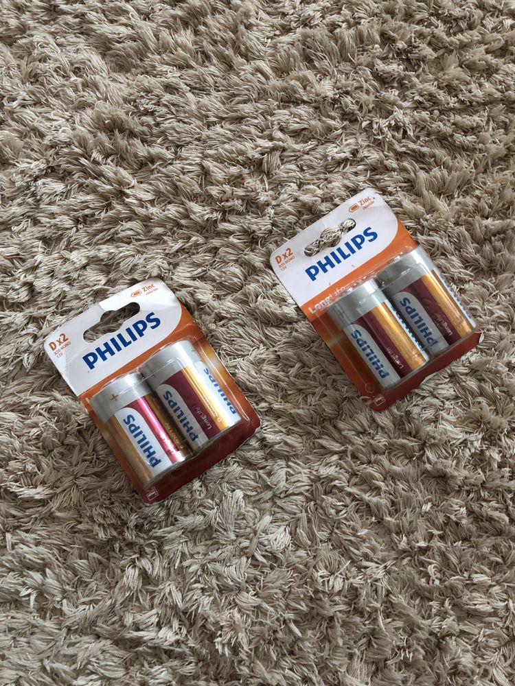 Батарейки philips r20 longlife