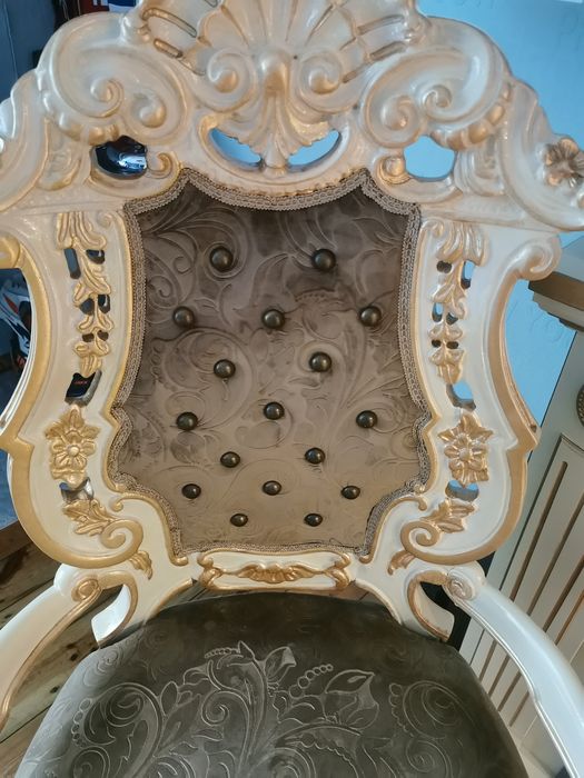 Okazja pałacowy fotel/tron wloski-wenecki