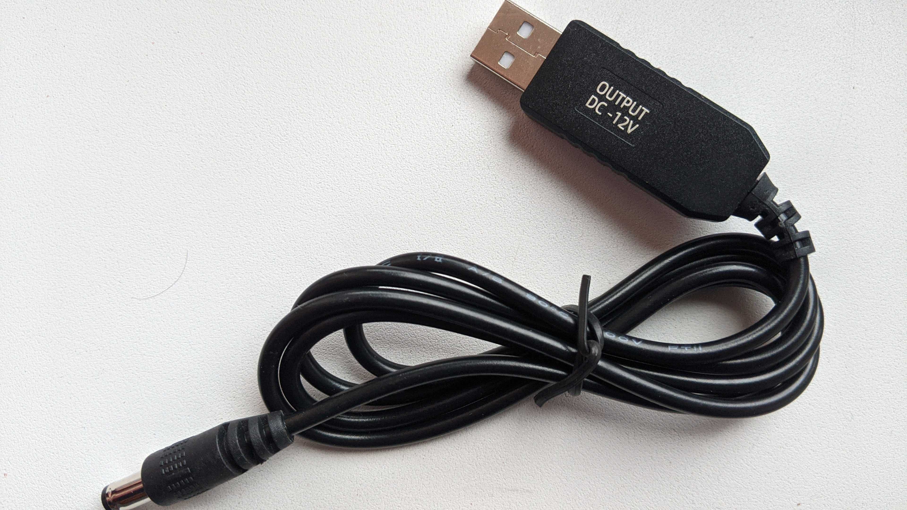 Кабель USB - DC 9V, 12V