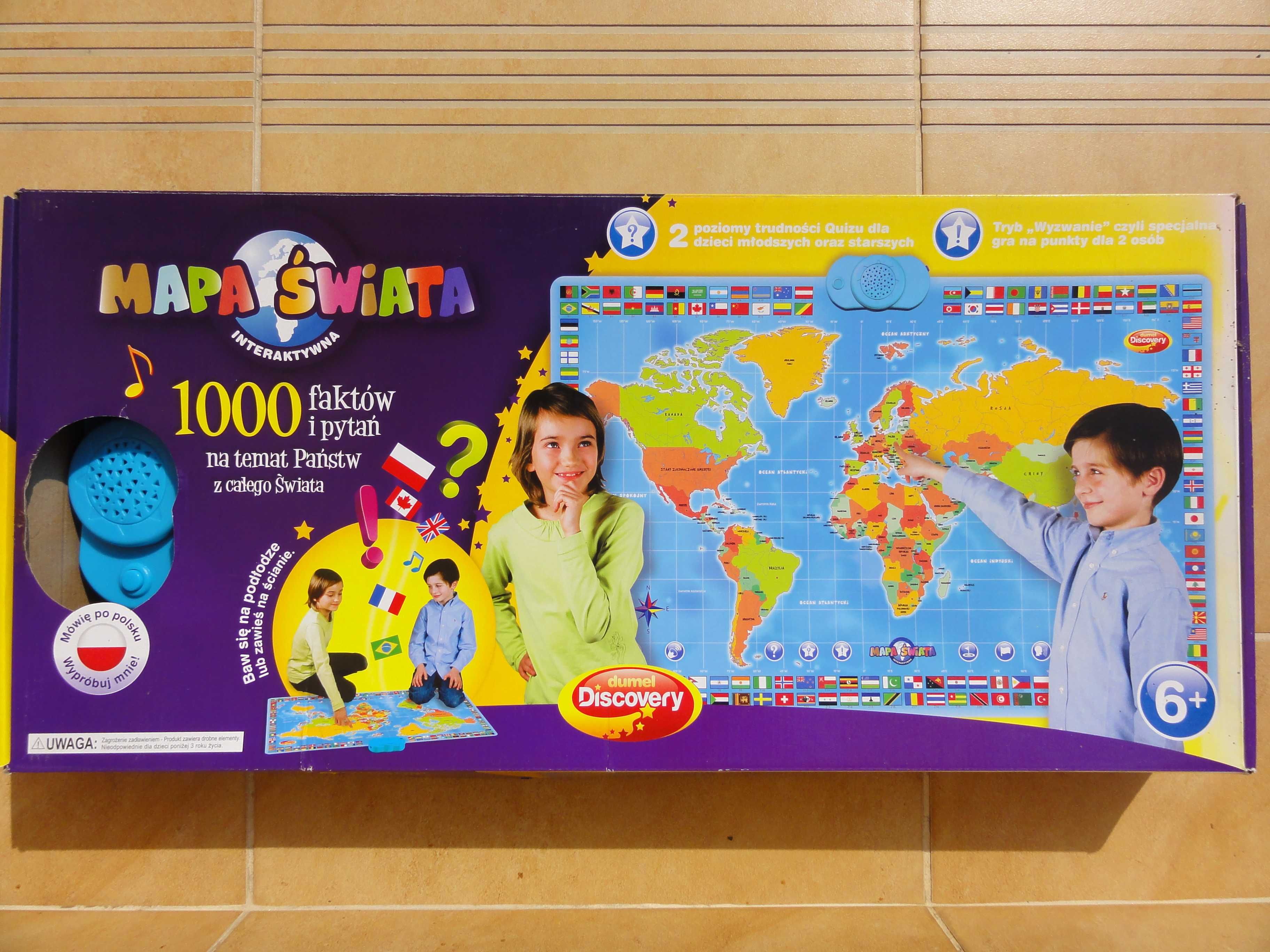 Mapa świata interaktywna Dumel
