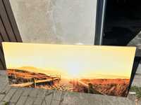 Obraz na płótnie Plaża Wydmy Zachód słońca  150x60