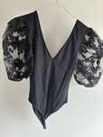 Body preto combinado Zara