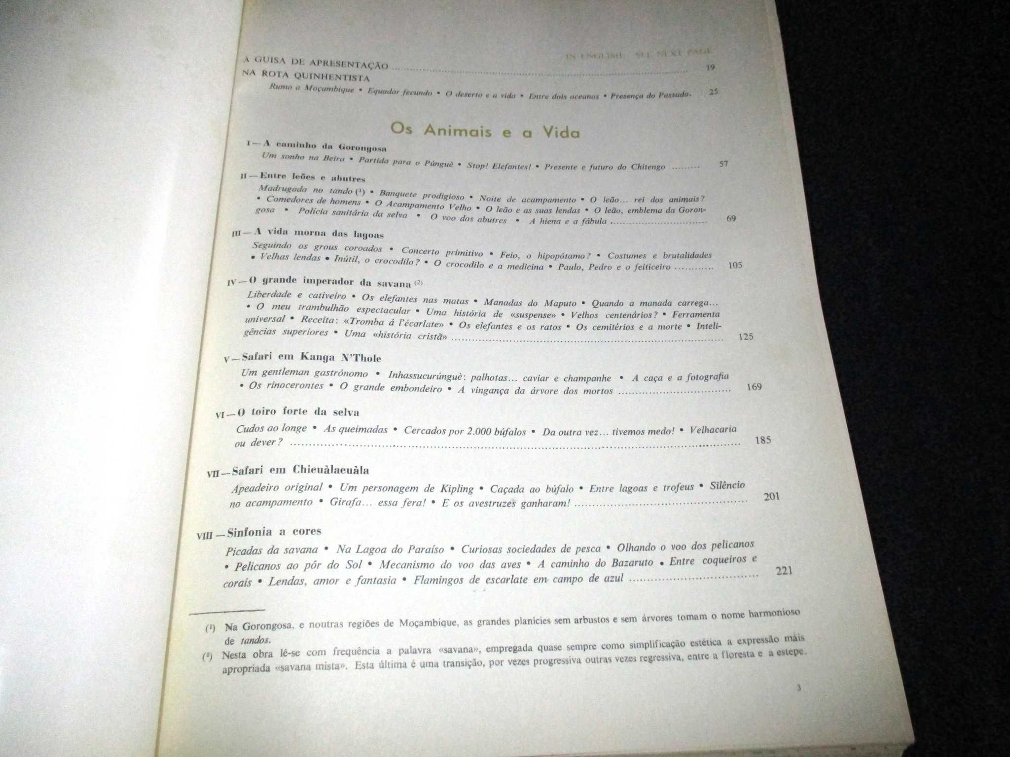 Livro Santuário Bravio Gorongosa e Moçambique Eça de Queiroz 1964