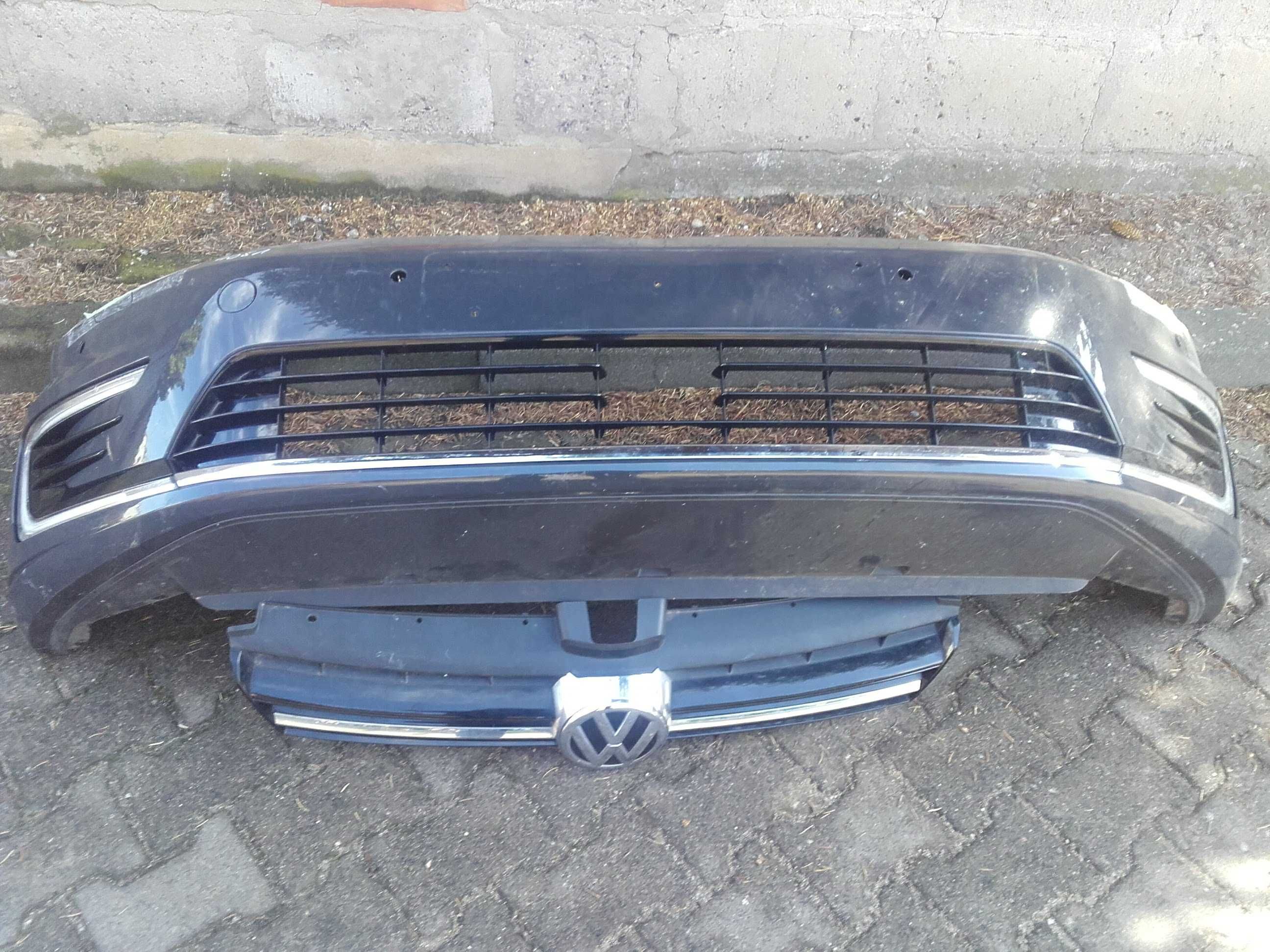 Zderzak przedni VW Golf 7 Electric 2016 spryskiwacze i czujniki nr4051