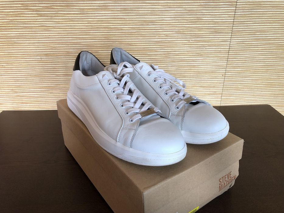 Steve Madden Alex Sneakersy r.45 28cm Skóra Białe Buty Sportowe