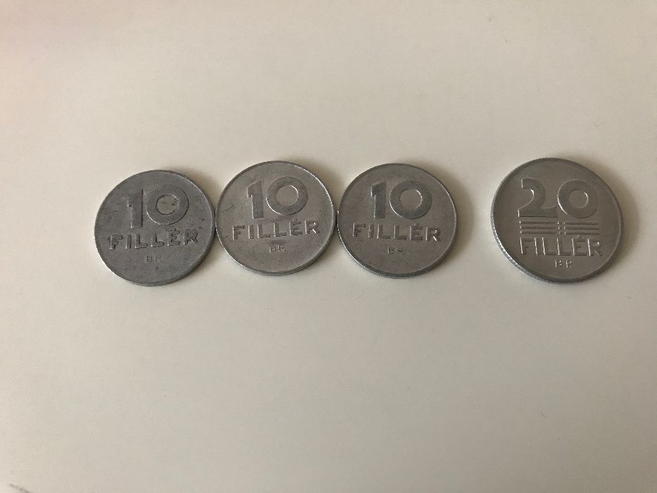 Monety - Węgry - 10 filler 1971, 1987 + 20 filler 1987r.