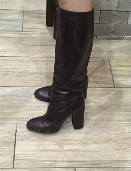 Сапоги цвета марсала, Fabiani, Италия, оригинал