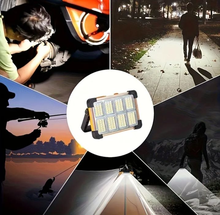 Luz Led a Bateria Solar Multifunções