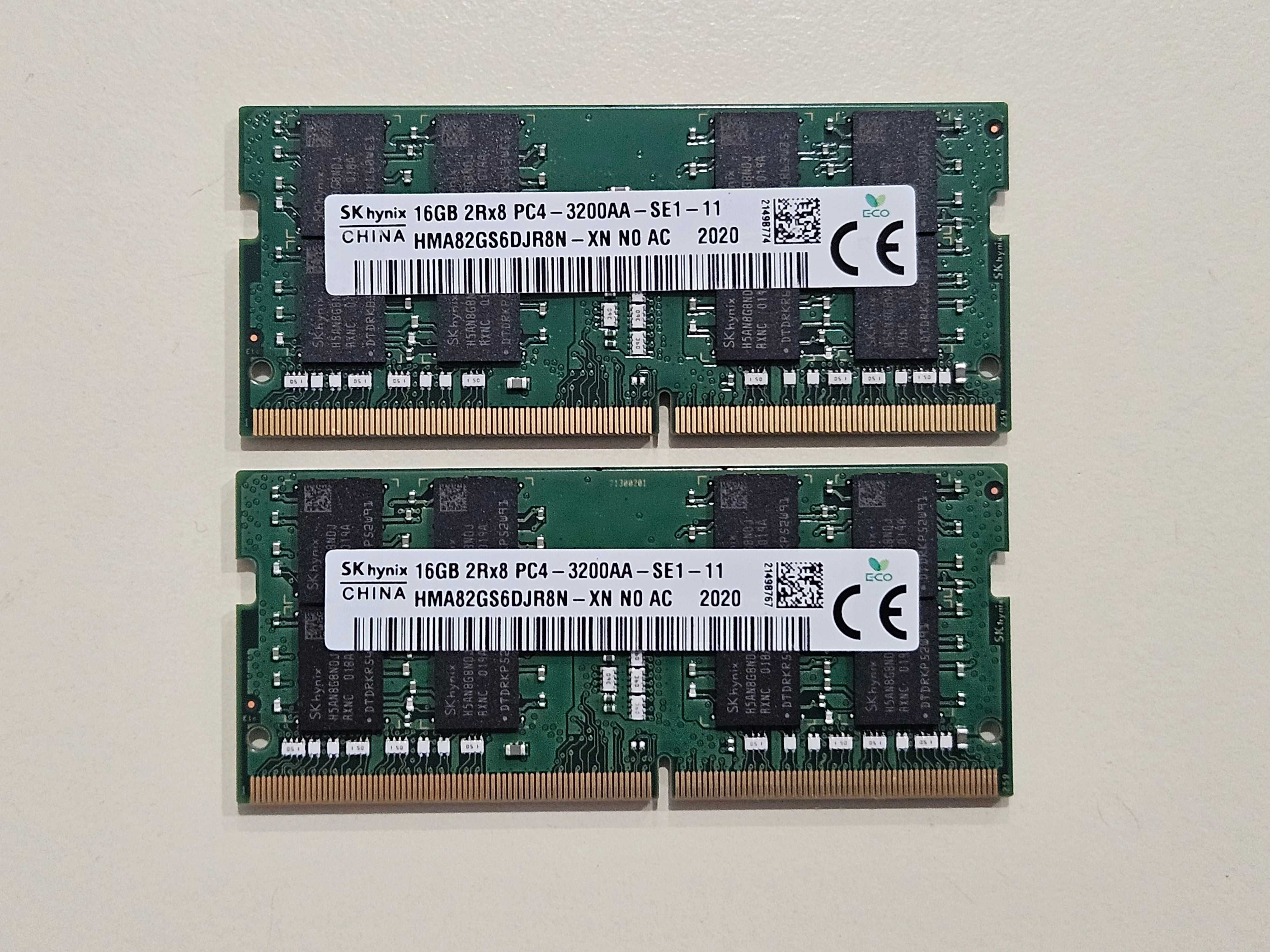 Пам'ять для ноутбуків DDR4 16Gb 3200 SO-DIMM SK hynix Samsung Micron