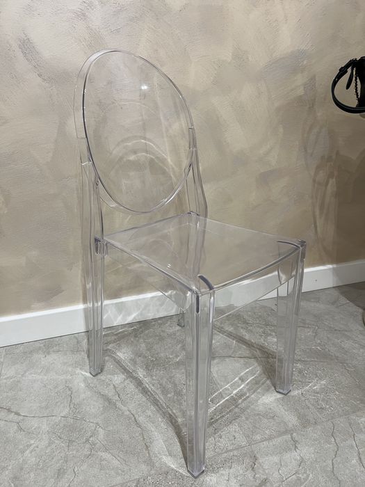 Krzeslo CRISTINA przezroczyste transparentne 2 sztuki