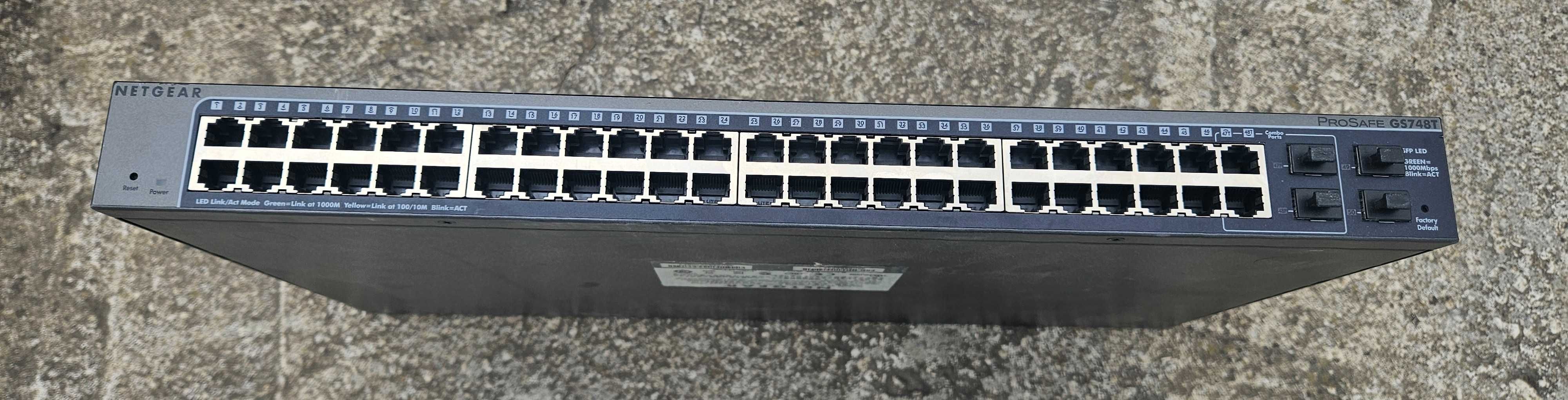 Smart Switch NETGEAR ProSafe GS748T v4h2 48 Port Gigabit