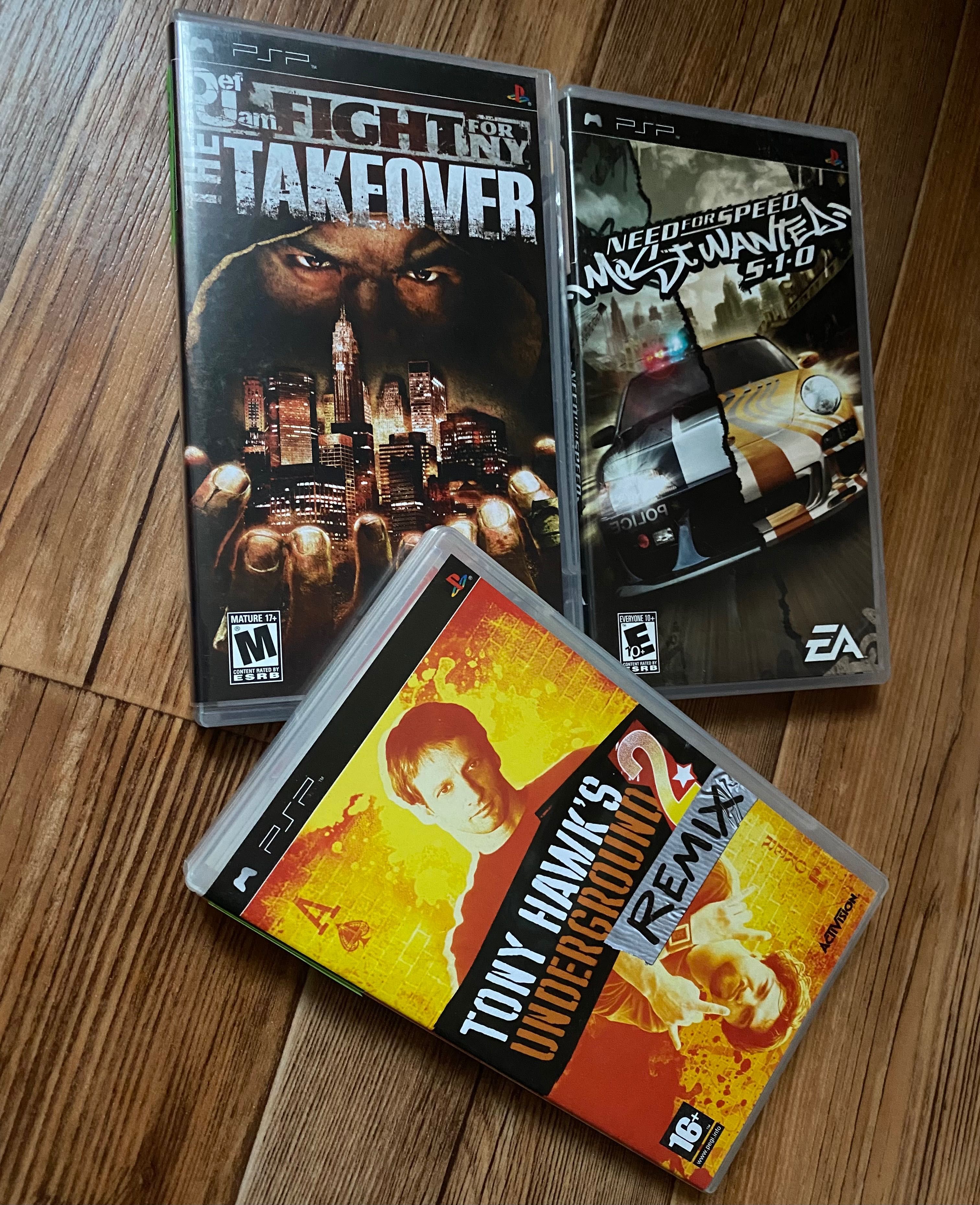 Sony PSP: Silent Hill, Manhant2, Metal Gear Solid, Tony Hawk’s, DefJam