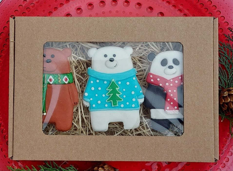 Pierniczki We Bare Bears Misie Prezent Zestaw Mikołajki Gwiazdka