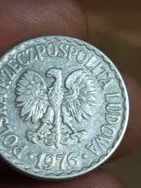 Sprzedam druga monetę 1 zloty 1976 r bzm