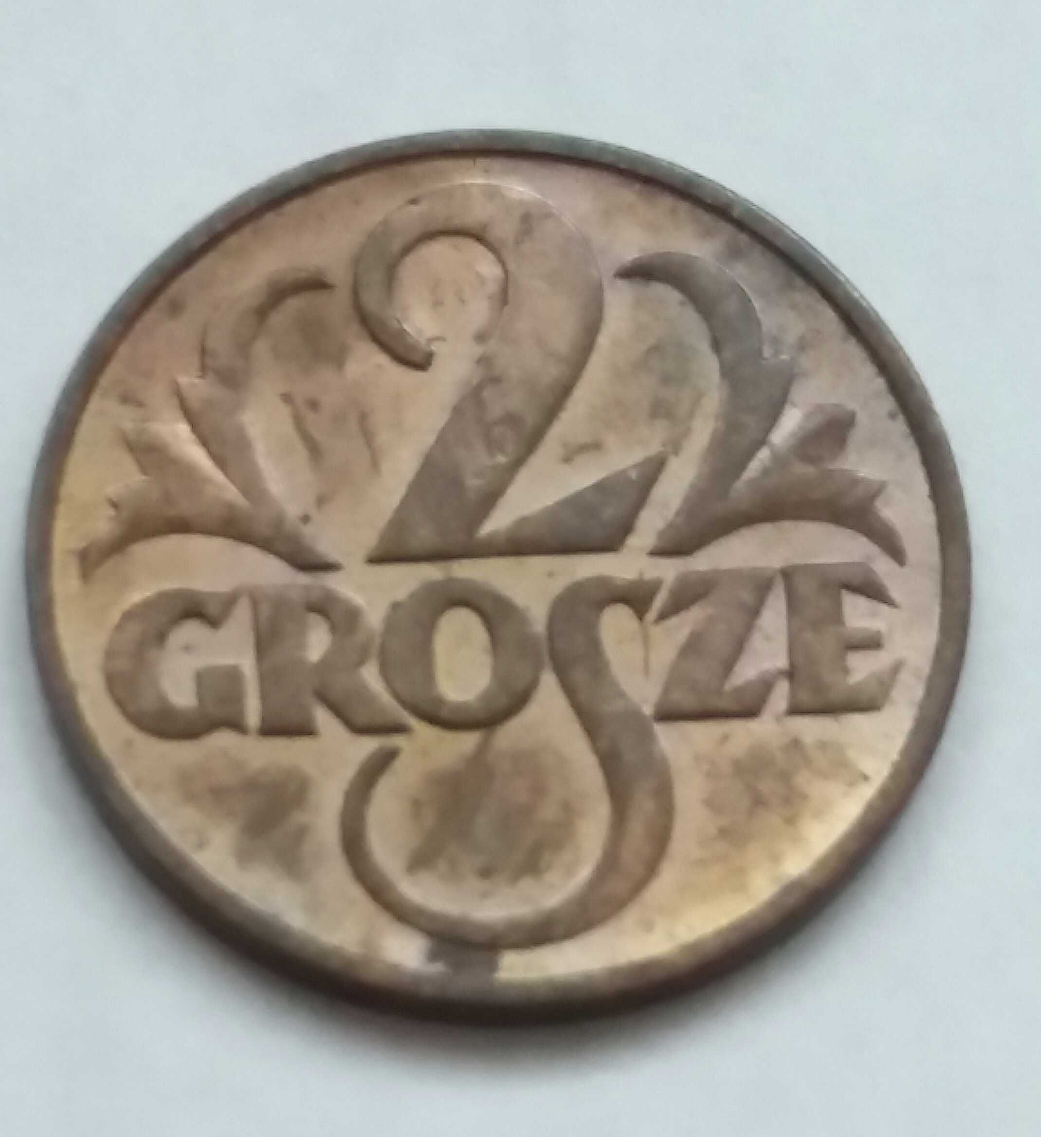 D M417 stara moneta Polska 2 grosze 1939 starocie ładna