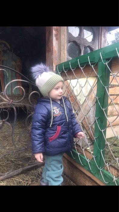 Зимова курточка для хлопчика 98