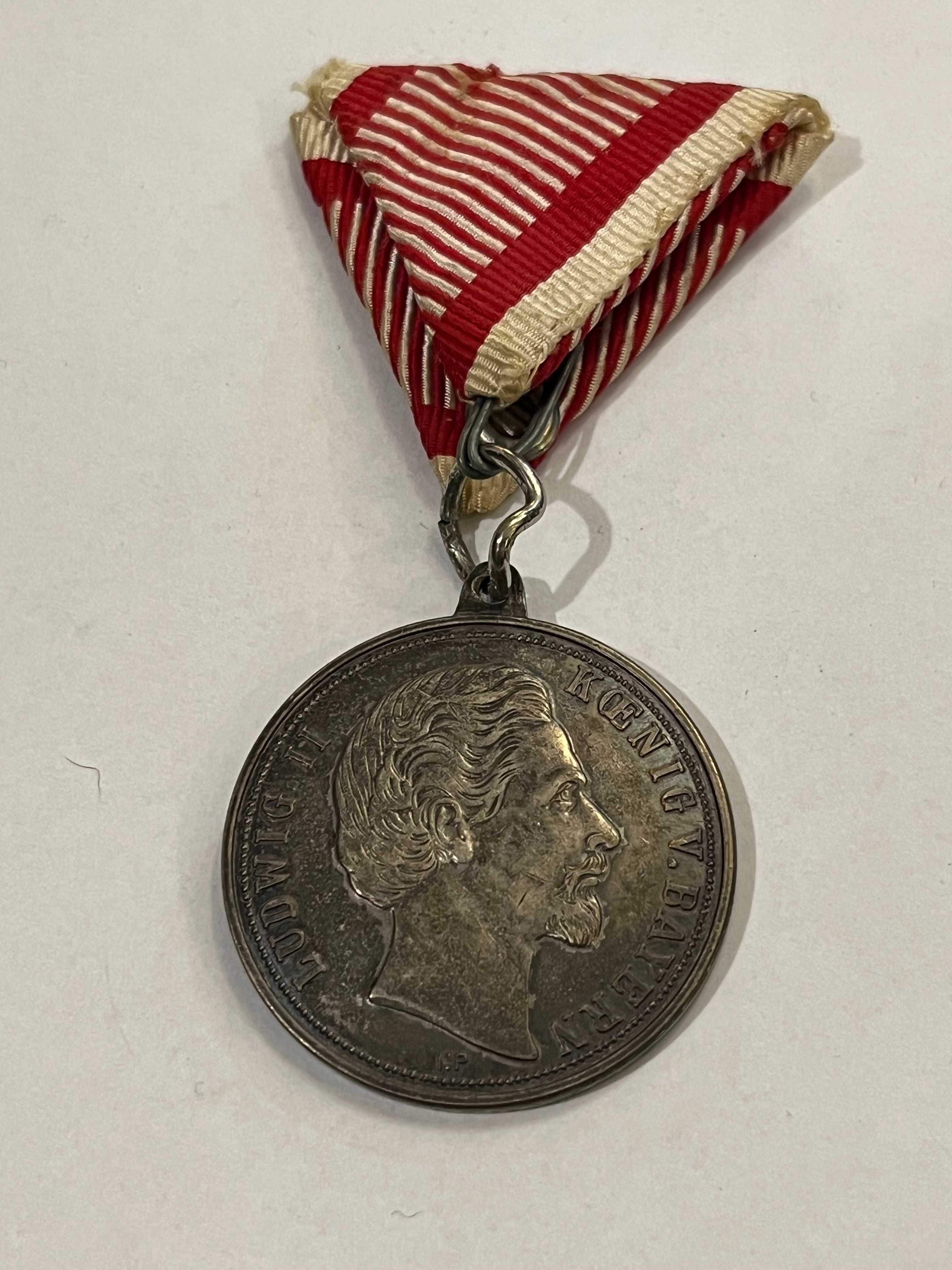 Bawarski medal patriotyczny z wizerunkiem Ludwika II