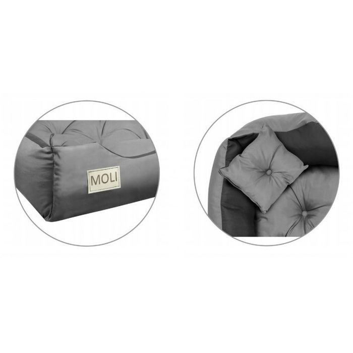 Legowisko Kojec Dla Psa 100X75 Cm Personalizowane Szare