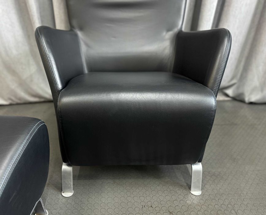 Шкіряний комплект крісло+пуф/шкіряне м'яке крісло/шкіряні крісла/меблі