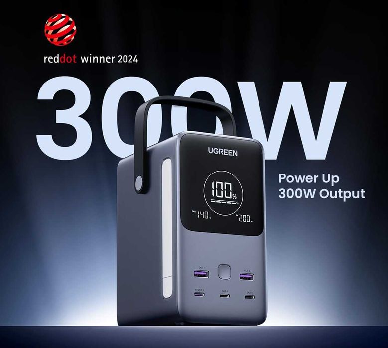 Ugreen 48000Мач 300Вт PB770 Lifepo4 для ноутбука iphone роутера