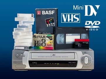 Przegrywanie kaset VHS MiniDV Digital8 / 4K / Łódź
