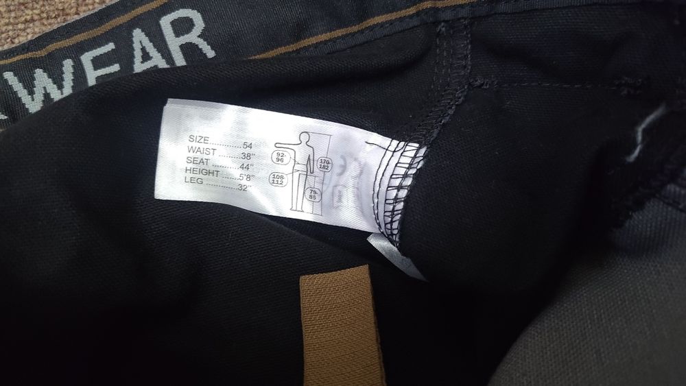 6314 Snickers RuffWork 54 Canvas+ grube spodnie robocze monter instal