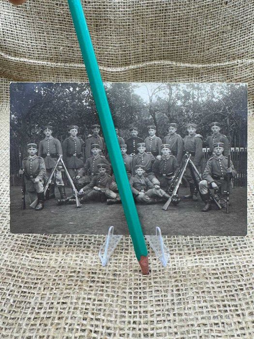 B513 pocztówka original wojsko Pruskie karabiny 1916 ww1 LUX