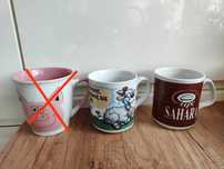 Kubki ceramiczne, uzywane