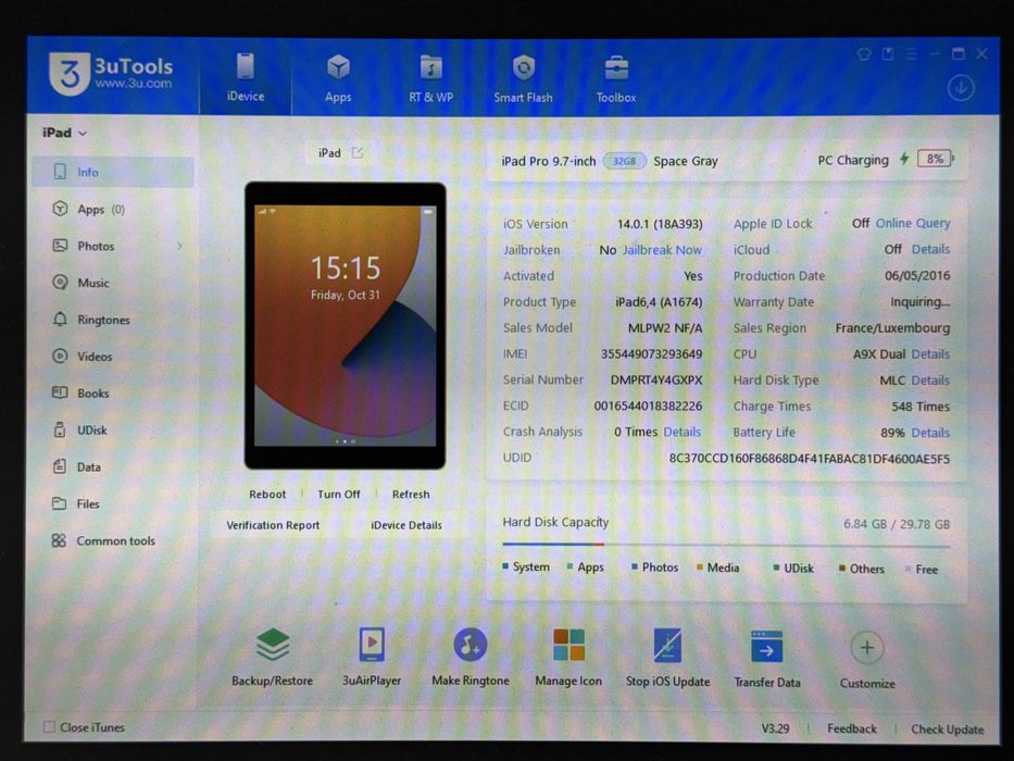 iPad Pro 9.7 (A1674) - 32GB - Cellular (LTE) - faktura VAT 23%