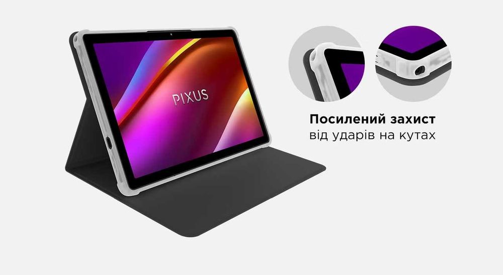 Оригінальний чохол обкладинка графітовий для планшета Pixus Loga 10.1"