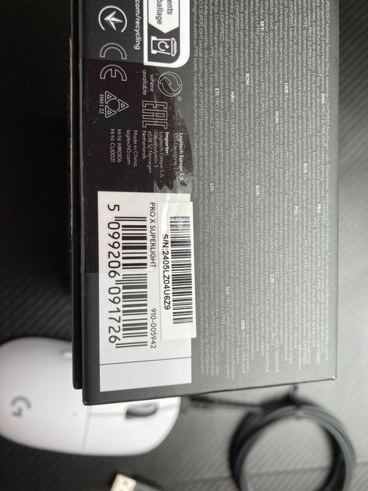 Logitech G Pro X Superlight biała