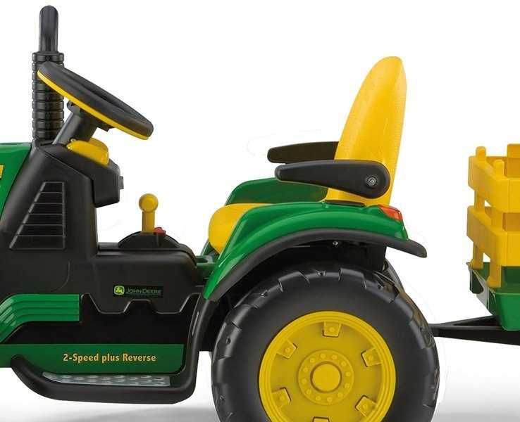 Traktorek JOHN DEERE z przyczepką na akumulator + PILOT Peg Perego
