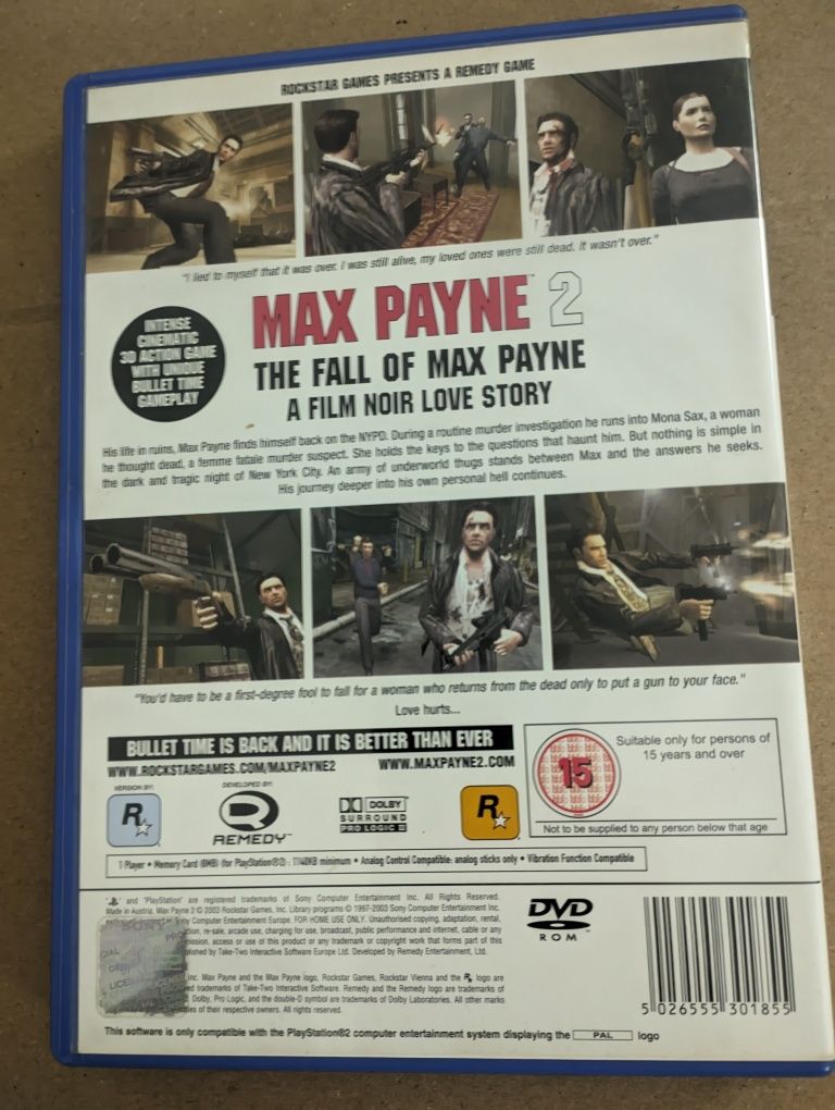 Max Payne 2 Ps2 usado