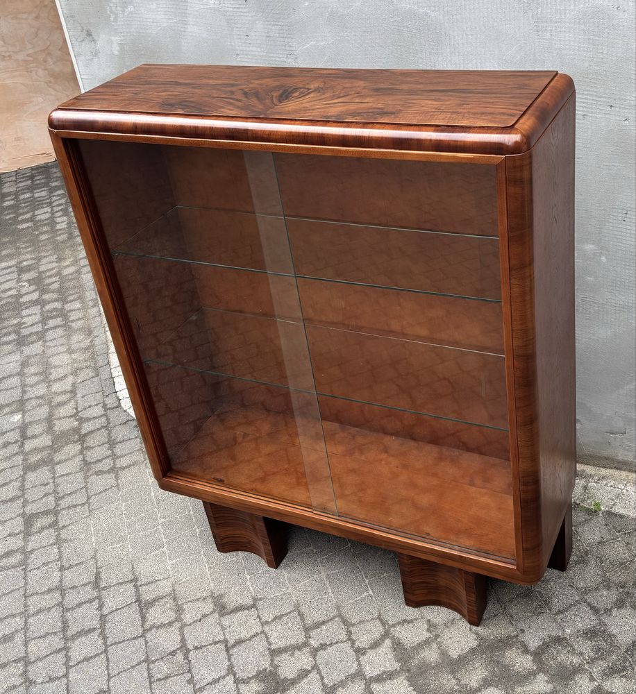 Witrynka Orzech Art Deco Antyk Po Renowacji Idealna
