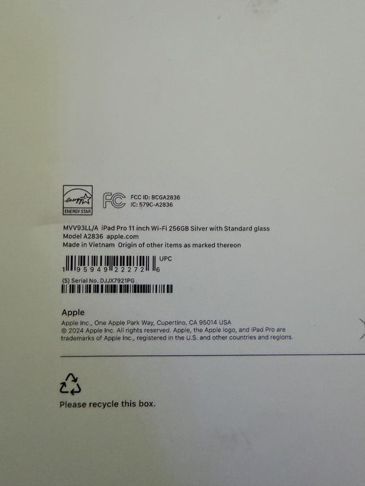 Продм iPad Pro 11 inch Wi-Fi 256GB Silver