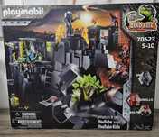 Duży zestaw klocków Playmobil Dino rise dla dzieci skała dinozaury