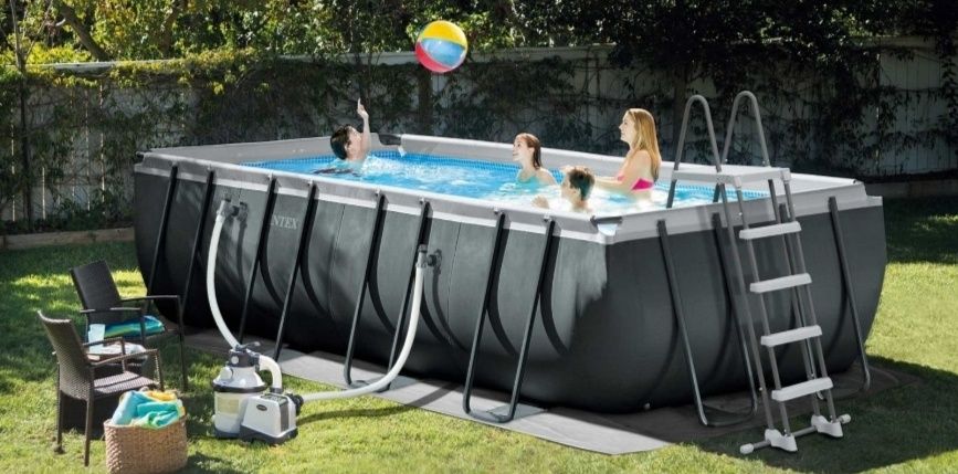 Basen prostokątny stelażowy INTEX 26356 wym 549x274x132 gumoleon 7x4m