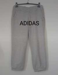 Adidas szare damskie spodnie dresowe dresy rozmiar L