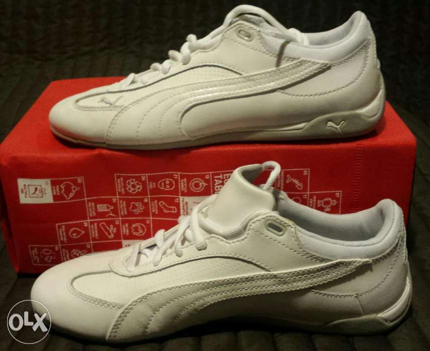 Puma sportowe skóra halówki białe r. 38