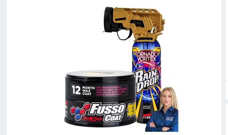 Soft99 Fusso Coats  Dark Wax Powłoka RAIN DROP TORNADO VORTEX 300ML