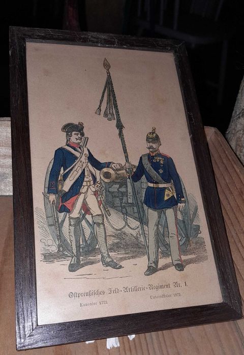 Quadro antigo militária